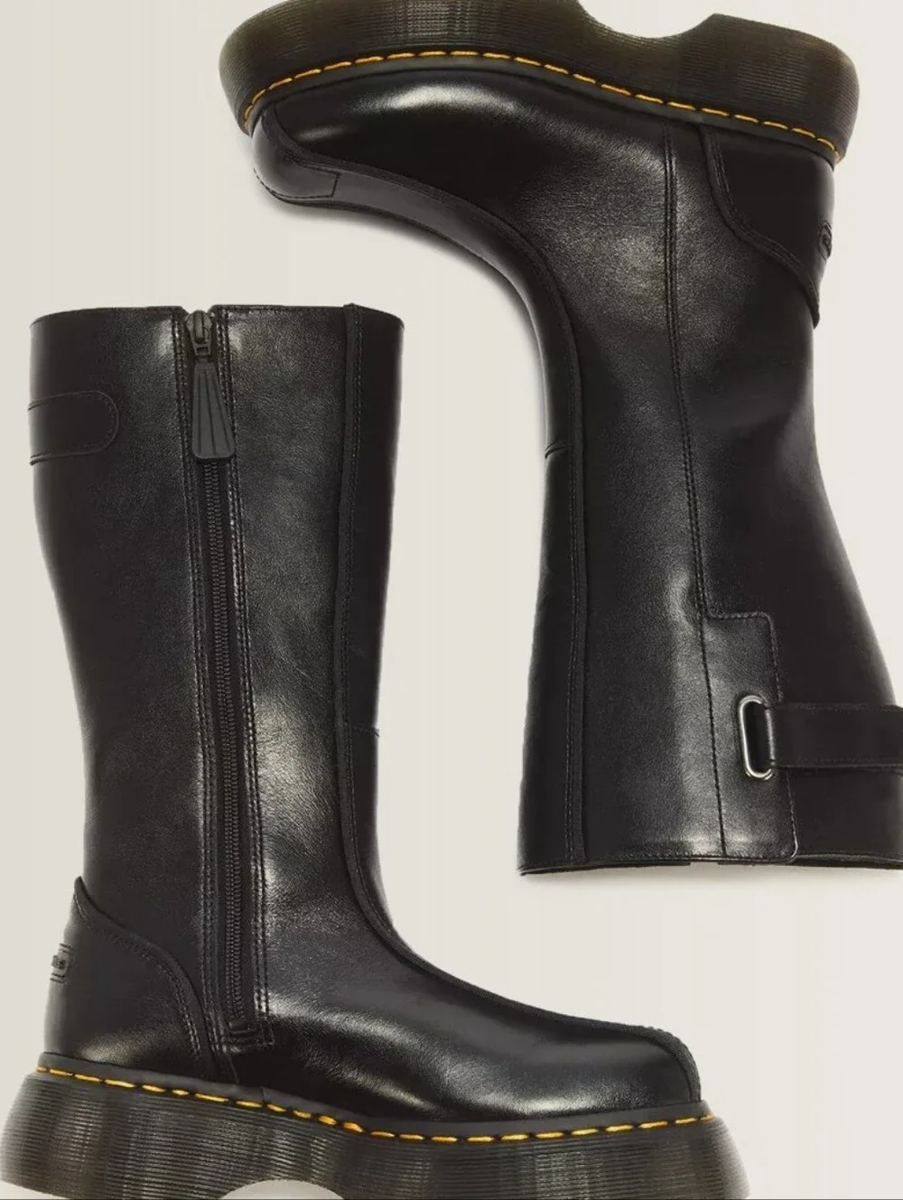Dr. Martens Buzz Hi Gloss Leather Boots